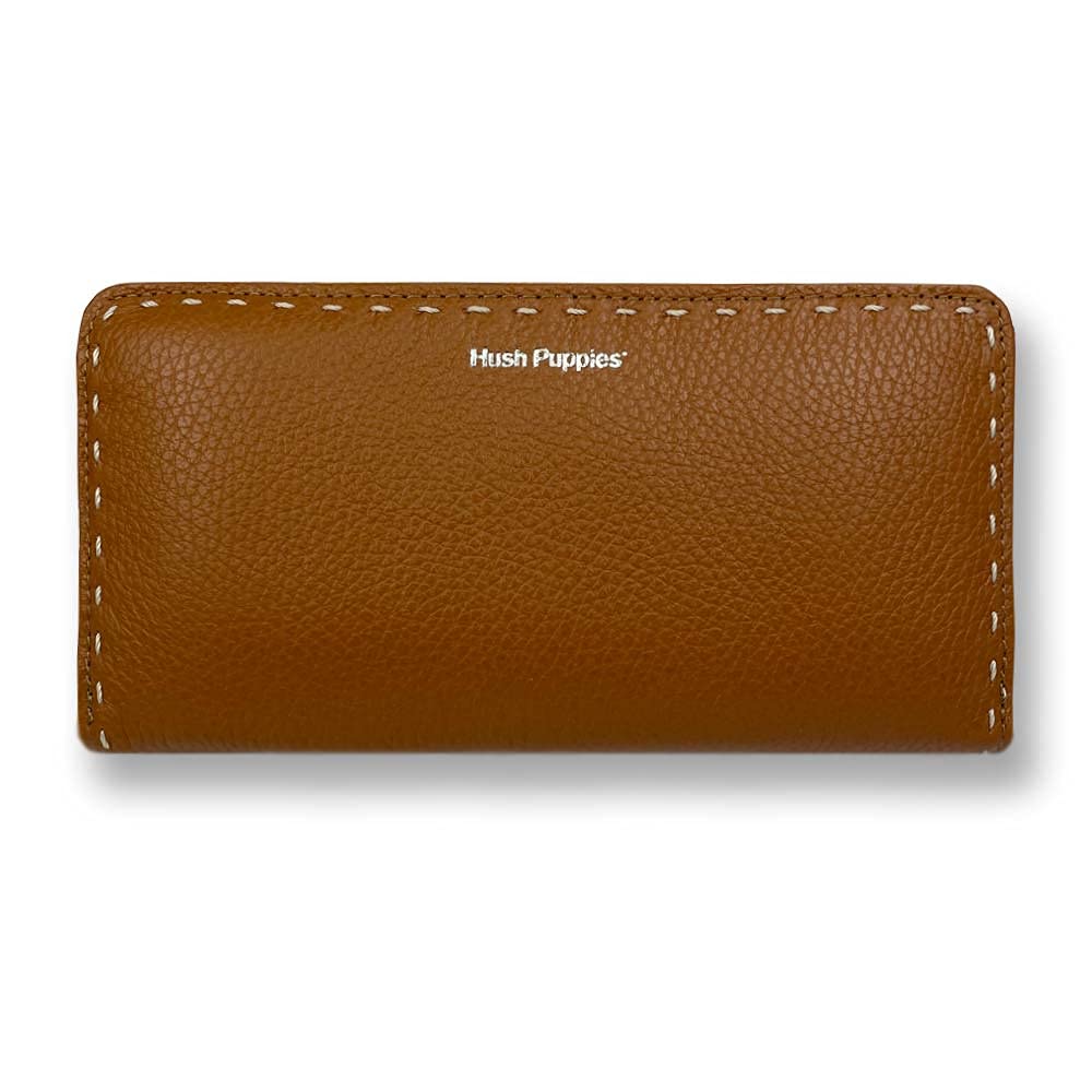 美品！Hush Puppies  ブラウン 美品]ハッシュパピー レディースブラウンレザー ローファー 24cm