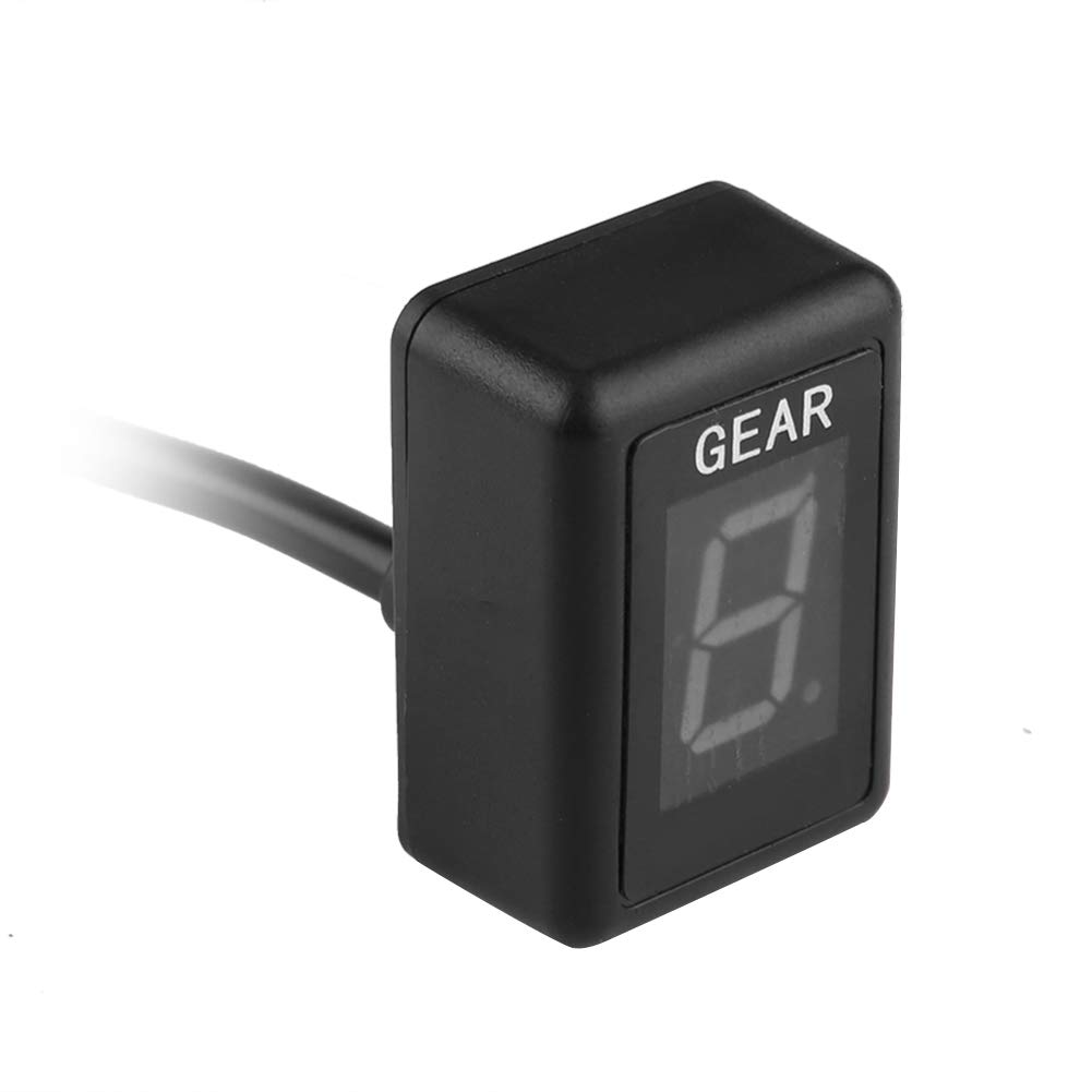 Indicador del engranaje de la motocicleta, Montaje de enchufe de ECU impermeable para motocicleta Indicador LED de 6 Engranajes Pantalla LED