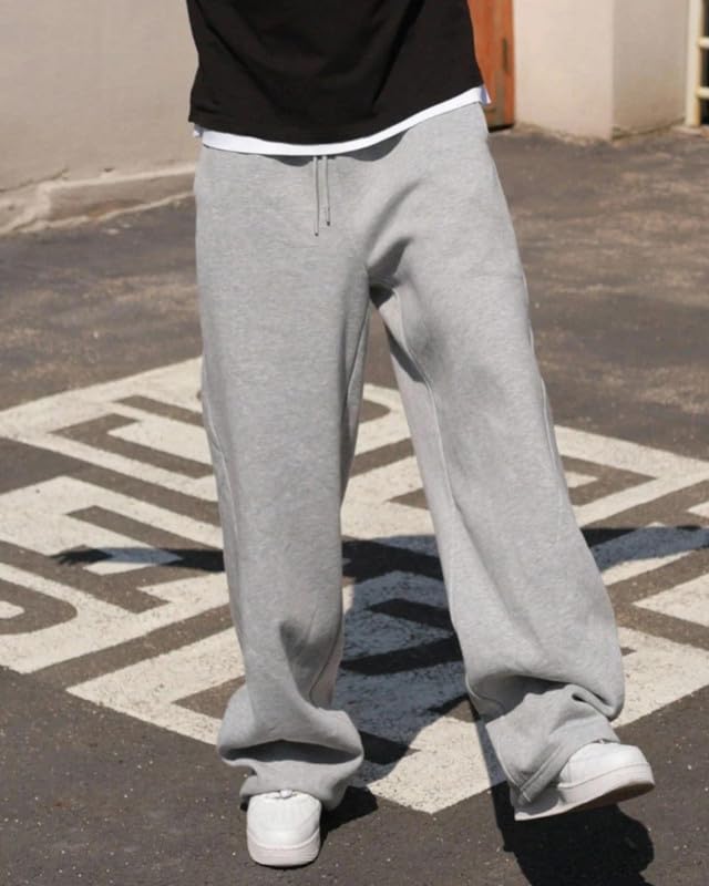 Image of Imsa Moda Men's Polycotton Loose Fit Track Pants | Comfortable Joggers with Elastic Waistband & Side Pockets | Casual & Gym Wear Lower for Men