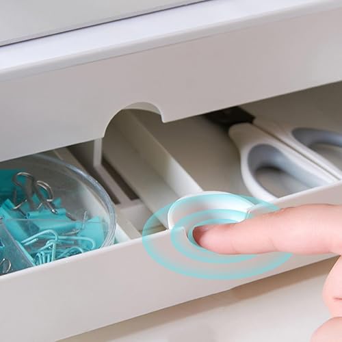 Miniatura 3 de BESPORTBLE Pink Computer Monitor Riser with Full Drawer Desktop Organizer Stand for Office and Home Abs Elevated Shelf for Stationery and Cosmetics