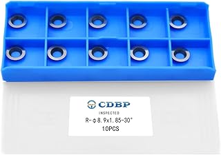 CDBP Ci5 8.9mm Round Carbide Inserts Cutters Knives Replacement Fits for DIY Lathe Wood Turning Finisher Hollower Tool,10pcs