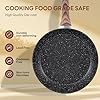 Sweetcrispy 17 Pcs Nonstick Pots and Pans, Non-toxic Kitchen Cooking Set with Stay-Cool Handles, Natural Black #5