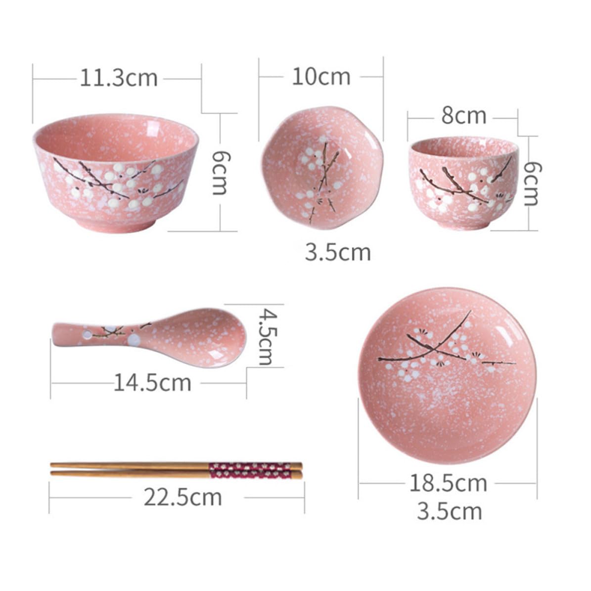 Tofficu Kit de Vaisselle Céramique Japonaise 12 Pièces pour Maison, Design Délicat, Ensemble Complet pour Dîner à Domicile, Matériau en Céramique