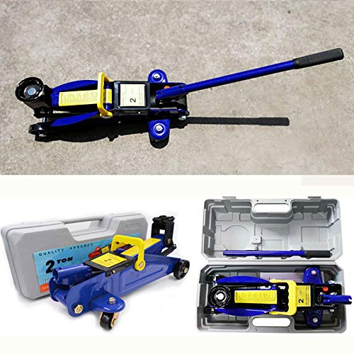 Feidak Hydraulic Trolley Floor Jack Heavy Duty 2 Ton Low Profile Trolley Jack Lifting Jack for Car Van Garage Tyre Repair Change Tire Emergency Tool