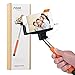 Selfie Stick, Noot® Self Portrait [Battery Free] Orange Extendable Handled Stick with Adjustable Phone Holder & Built-in Remote Shutter Designed for Apple, Android Smartphones (Orange)