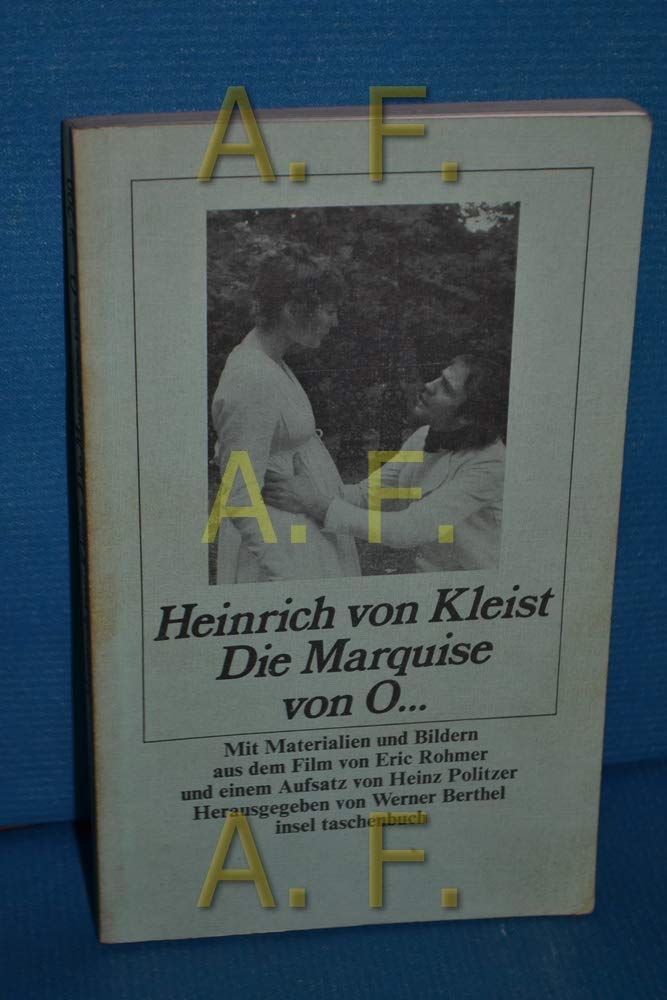 Kleist Die Marquise Von O Amazon.com: Die Marquise Von O: 9783458319993: Kleist, Heinrich von: Books