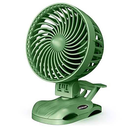 BESKAR 10000mAh USB Desk Fan, 6 Inch small Fans with Rechargeable, Quiet Portable Fan with 3 Speeds Strong Airflow, 360°Rotate, Personal Mini USB Fan for Desk Table Home Office Bedroom