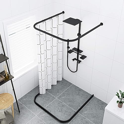 Barre rideau douche baignoire réglable à installation facile