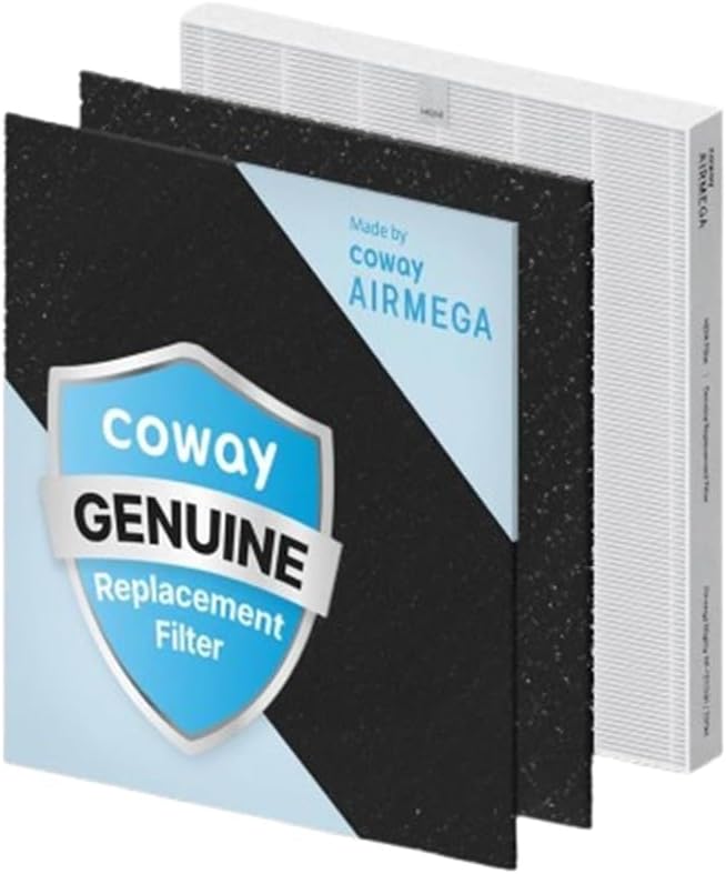 COWAY Airmega Mighty Genuine Replacement Filter Set for Air Purifier (AP-1512HH) – Green True HEPA and Activated Carbon Filter