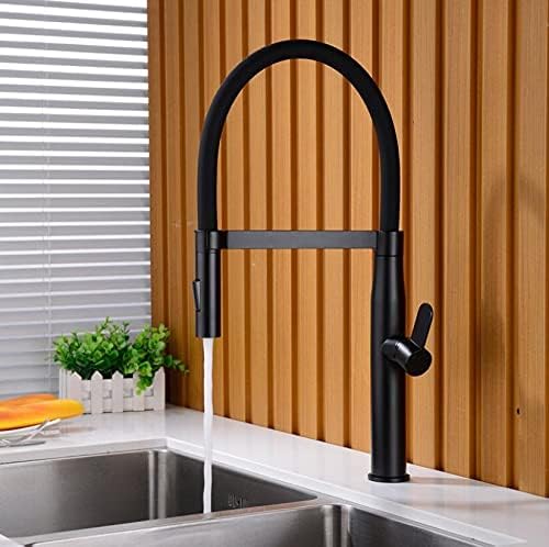 Kitchen Sink Faucet for Bar Farmhouse Commercial, Single Handle Pull Out Fauce,t Ch01 Mixer Tap, 360 Degree Rotation Taps, Gold Brushed