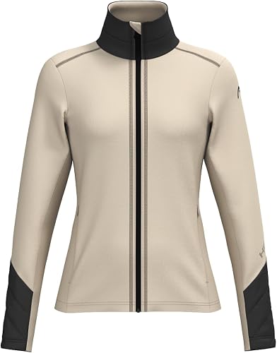 HEAD Women’s Asteria Full Zip Midlayer – Power Stretch®, Quick-Dry Performance, 