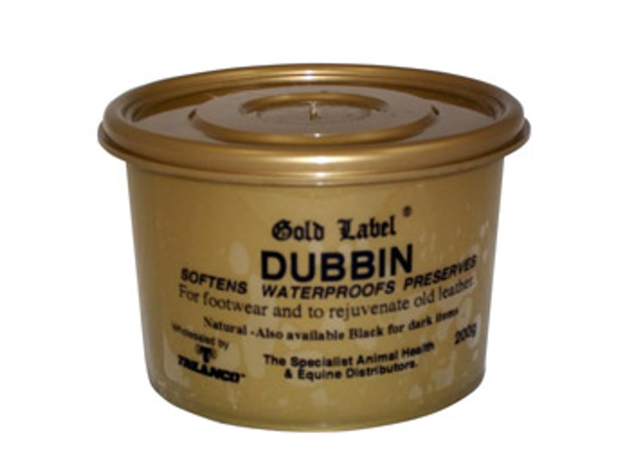 Dubbin (Gold Label) -rejuvenate old leather, softens waterproofs and preserves 200ml (Natural)