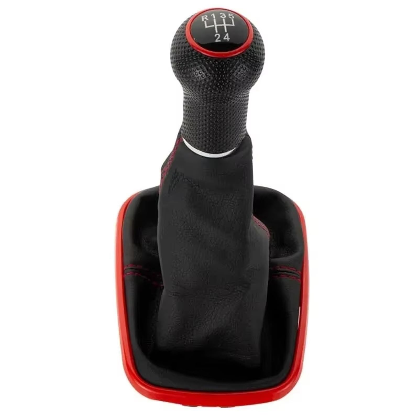 Jjrfvbgt C 5 Speed 12Mm Car Speed Gear Shift Knob Compatible With For Mk4 For Golf For Gti R32 1999-2005 5 6 For Speed 12Mm Gear Shift Knob Lever Shifter Gaiter Boot