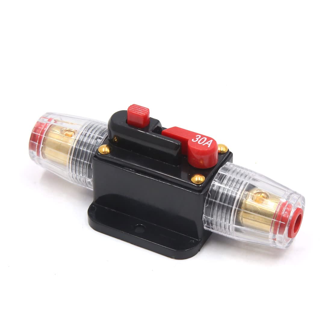 IEUMJNAT 30A Audio Stereo Amplifier AGU Style Circuit Breaker Fuse Holder for Auto Car