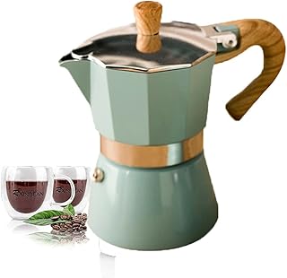 Ticarus Cafetières en Aluminium, Machines à Café et Machines à Expresso, Cafetière à Piston (3 Tasses 150ml)