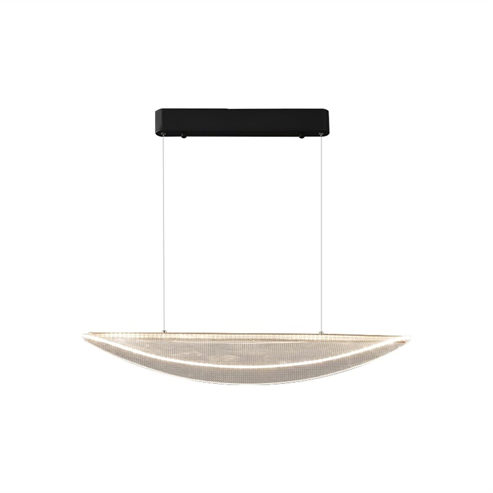 Lampe suspendue LED moderne arc pour repas chaleureux en famille
