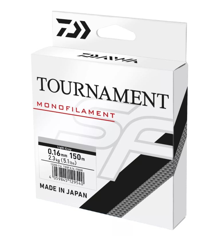 DAIWA Tournament SF 0,18 mm/2,9 kg/6,39 lbs, 3000 m, grigio trasparente, lenza monofila