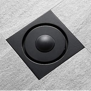 Zwart Messing Douche Afvoerputje, Geurbestendige Afvoerputje in Badkamer, Rooster Lineaire Douche Afvoer Installatie…