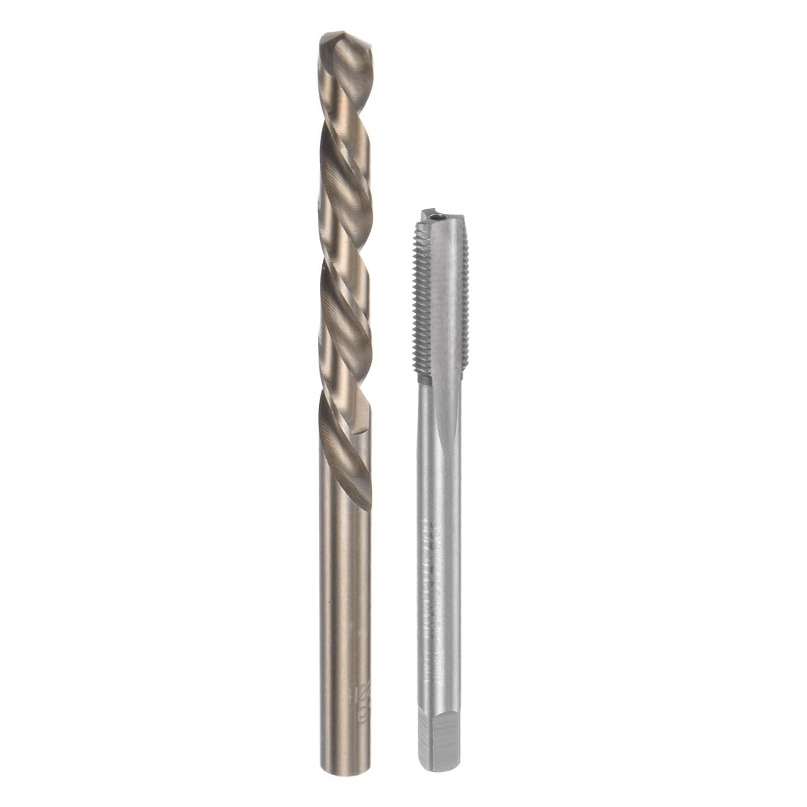 MACHSWON Tap & Bit Sets,M7x0.75 H2 Straight Flute Machine Thread Milling Tap,6.2mm M35 Cobalt High Speed Steel (HSS-CO) Twist Drill Bit — image 1
