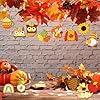 JellyArch 36 Pcs Thanksgiving Fall Wood Crafts Cutouts for Kids & Adults, Autumn Maple Leaf Blank Unfinished Wooden Slices, DIY Paint Ornaments Hanging Home Decorations for Boys Girls School Party #1