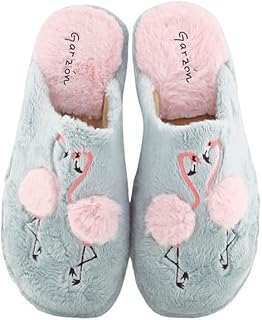 Zapatilla Flamencos Piso eva Mujer Color: Gris-Rosa