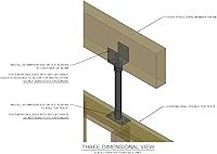 Vista 9 de SkyLift Elevador de Techo de 18", Montura de 3-1/2", Servicio Estándar, Elevador de Techo Negro