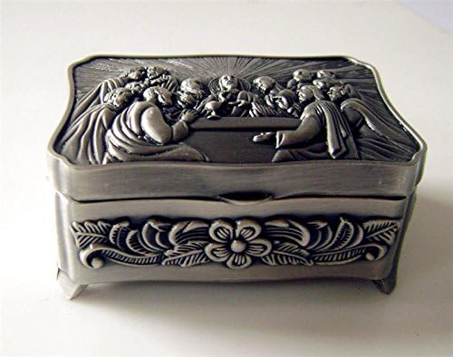 Miniatura 8 de elegantmedical Hecho a mano (AAA 10MM) Cuentas de perlas católicas oro rosario cruz collar de regalo caja de cena, Piedra