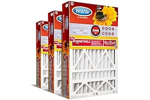 Honeywell PerfectFit 20" x 25" x 4" MERV 11 Allergen Reducing Furnace Air Filter 100%