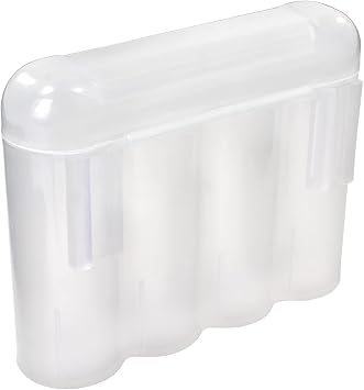 EBC AA AAA Battery Storage Case Clear Plastic Holder Box Snap Lock Organizer USA Ship