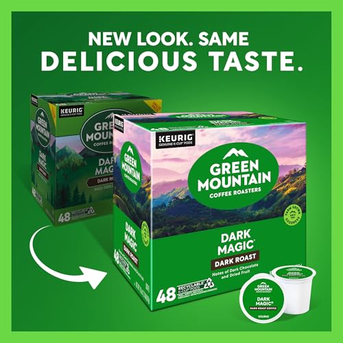 Image of Green Mountain Coffee Roasters Dark Magic, Single-Serve Keurig K-Cup Pods, Dark Roast Coffee Pods, 48 Count (8 Packs of 24)