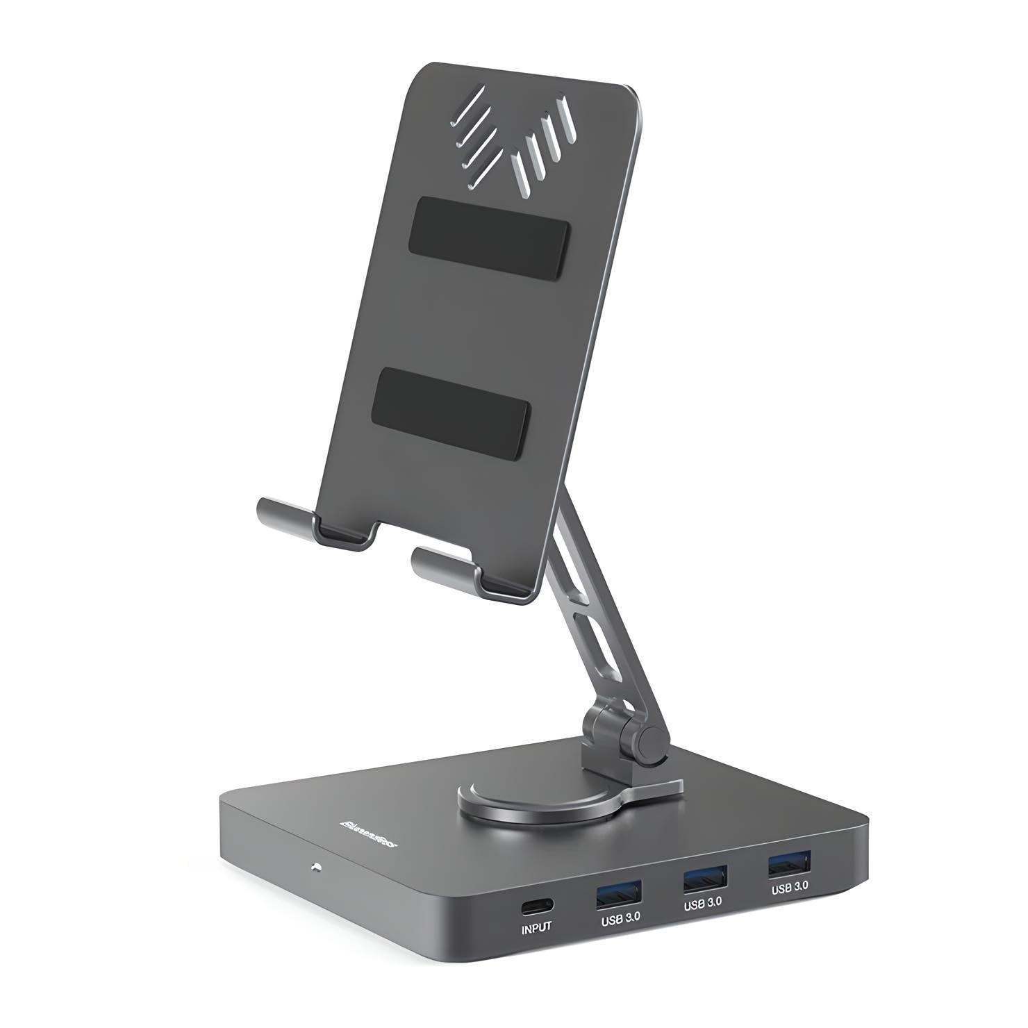 BLUHAWK ST102 360 Degree Rotatable Mobile or Tablet Stand with 3 USB 3.0 Hubs and 1 HDMI Port Type-C/USB-C Expansion Dock Mobile Phone-picture-19