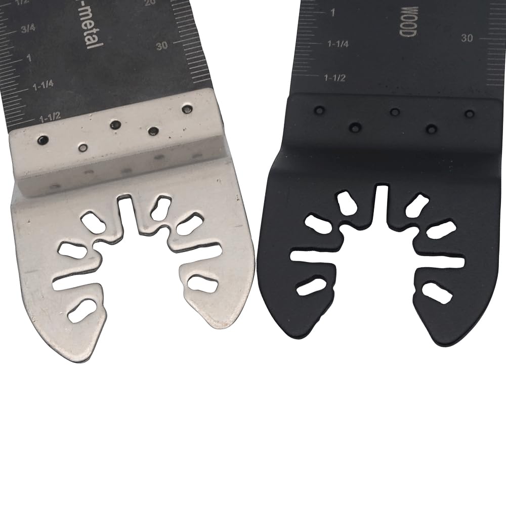 Juego de 20 hojas de sierra multiherramienta: dientes bimetálicos, accesorios oscilantes compatibles con Fein Multimaster, Milwaukee, Einhell, para corte de metal, madera, plástico