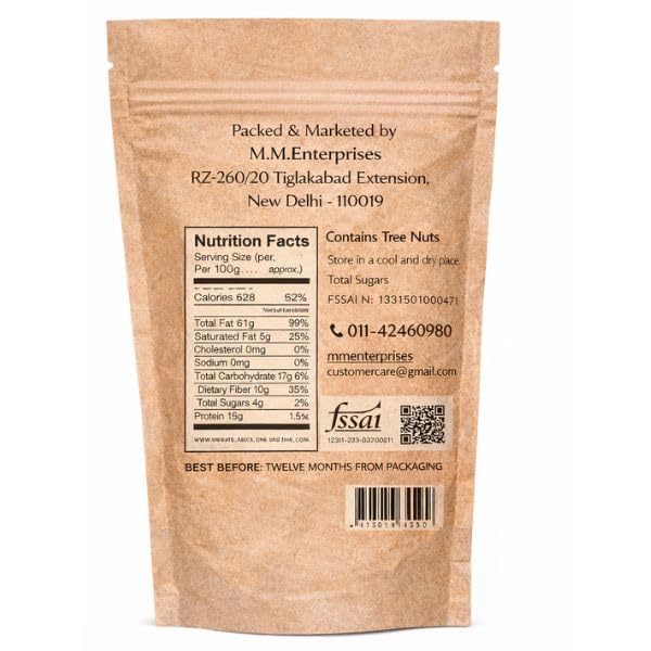 Food Library The Magic Of Nature Hazelnuts 200g Premium Quality Raw Hazelnuts Rich in Protein Healthy Fats Crunchy Fresh Nuts for Snacking Baking Chocolate Desserts Dry Fruits.