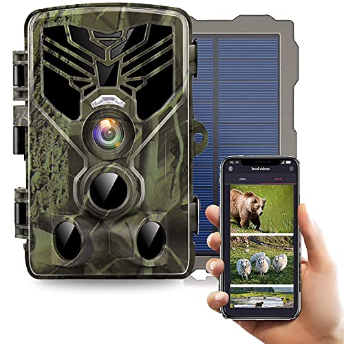 WLAN Wildkamera 1080P 20MP Mit Nachtsicht Bewegungsmelder IP65 Wasserdicht, 120° Weitwinkel, 940nm IRLEDs und…