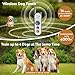 Htcuto Wireless Dog Fence System for 2 Dogs Electric Wireless Fence for Dogs with 2 Collars 856 Acre Outdoor Boundary Portable Safe Pet Containment System Large Medium Dogs Training Collar with Remote