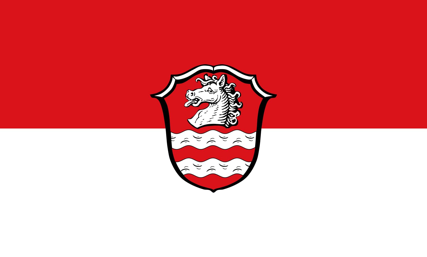 Drapeau paysage Roßhaupten 1.35m² pour pavillonnerie officielle