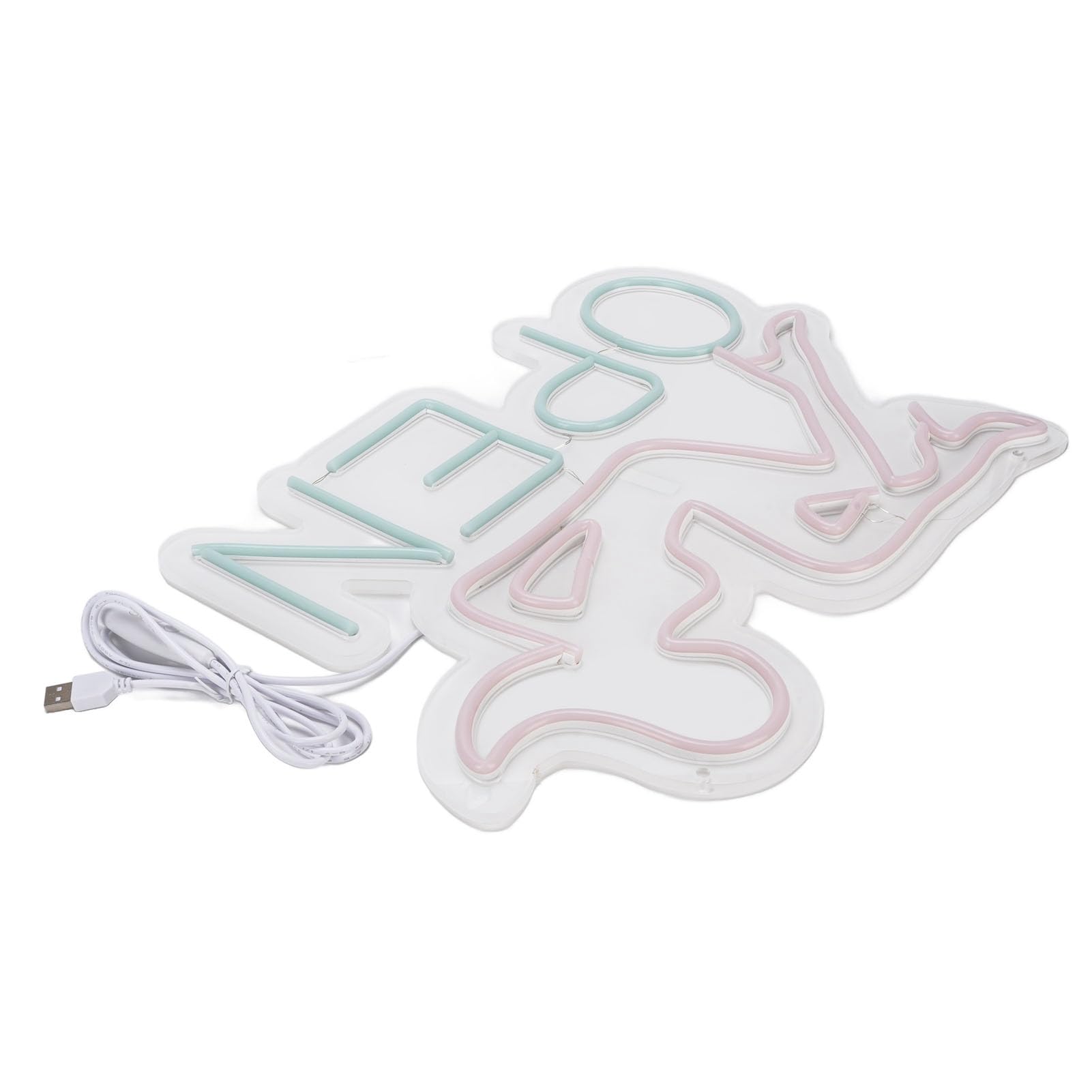Lavagna luminosa acrilica alimentata tramite USB con insegna al neon per decorazioni da parete per feste in negozio