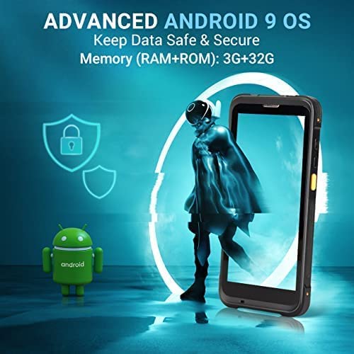 Tera 2023 Newest Android Barcode Scanner With Charging Cradle Qualcomm Cpu Handheld Pda 1D 2D Qr With Zebra Se4710 Scanner 5.5” Hd Display Android 9.0 Nfc 4G Wi-Fi Gps Bt For Wms Management P166 #TOP6