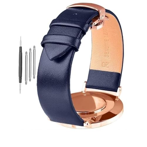 [Aocghfyer] �����^���U�[�X�g���b�v 12mm 14mm 15mm 16mm 17mm 18mm 19mm 20mm 21mm 22mm(B Drak Blue-Rose,12mm-width)