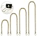Taschenkette, 4 Stück Tasche Kette, Metall Kette Trageriemen Gold Kette für Tasche, Flacher Kettenriemen, Handtaschenkettenriemen, für Handtasche Geldbörse Clutch Abendtasche (Gold) Metall günstig Kaufen-Taschenkette, 4 Stück Tasche Kette, Metall Kette Trageriemen Gold Kette für Tasche, Flacher Kettenriemen, Handtaschenkettenriemen, für Handtasche Geldbörse Clutch Abendtasche (Gold)