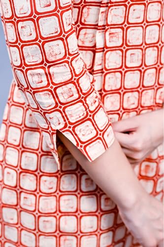 Image of Printed Co-ord Set 3 /4 Sleeve Cord Dress for Women Casual Wear Fashionable for Party, Office