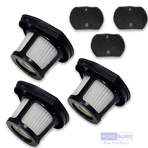 PUREBURG 3-Pack Replacement Vacuum Dust Bin Filters for Bissell 2390 2390a 2389 Auto-Mate