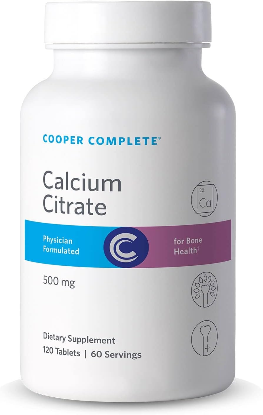 Cooper Complete - Calcium Citrate Supplement - 500 mg - 120 Tablets Pack of 1