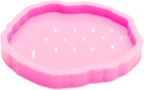 Miniatura 7 de Moldes de posavasos redondos irregulares súper brillantes para fundición de resina de silicona para resina epoxi, moldes para bricolaje de ágata,