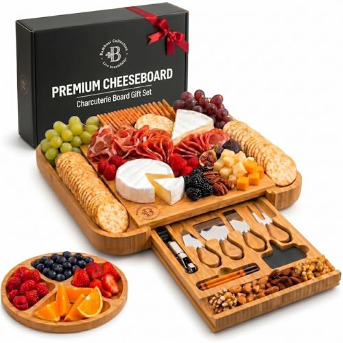 Bamboo Cheese Board and Knife Set
