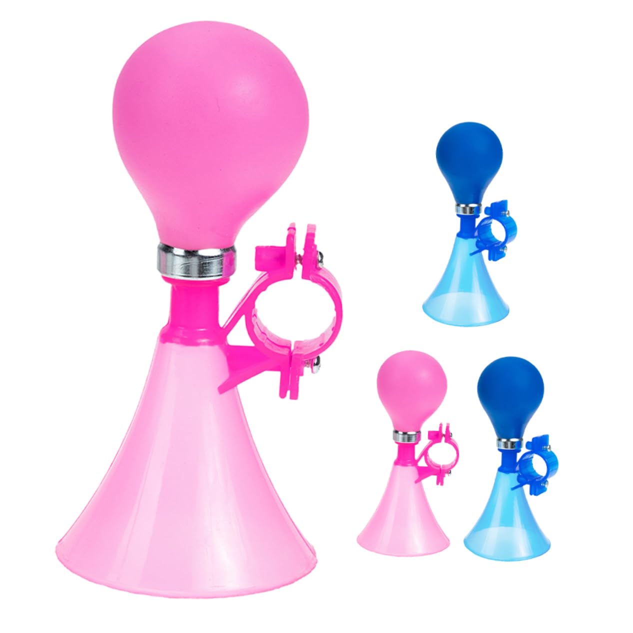 VICASKY 4pcs Portable Loud Bike Horn Friendly Bicycle Accessories with Clear Sound for Easy Installation for Casual and Professional Cycling