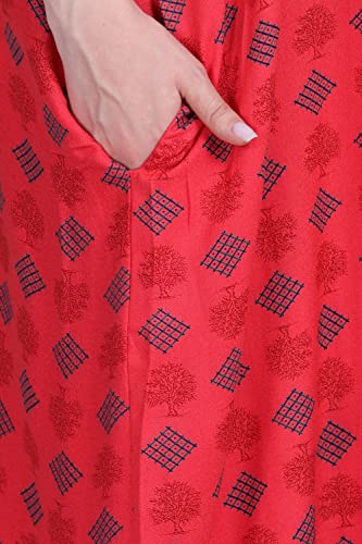 Image of Women's Alpine Mix Print Maxi Nightgown