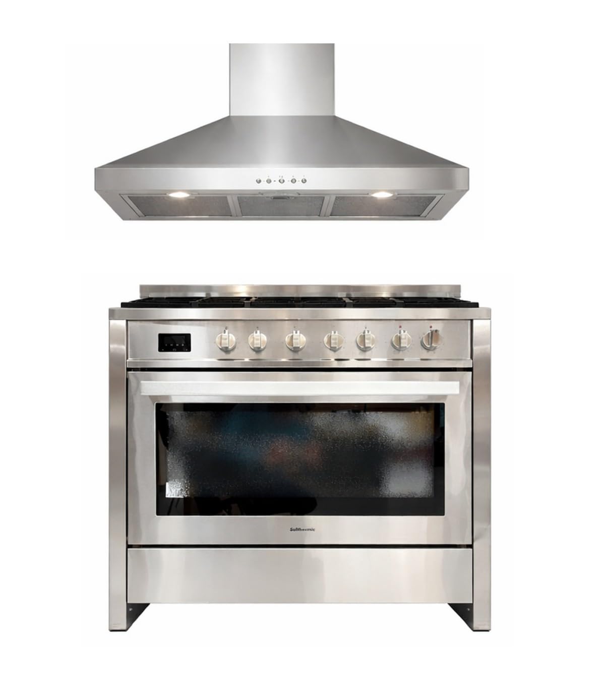 SOLTHERMIC® COMBO PACK COCINA 90X60 VTI90AINOX INDUCCION HORNO 105L + CAMPANA 90 INOX