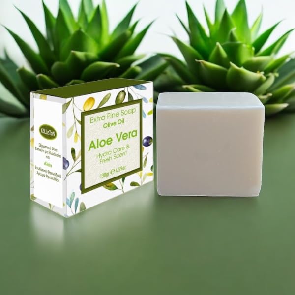 Miniatura 2 de Kalliston, Jabón de aceite de oliva extrafino, ingredientes orgánicos 100% naturales, jabones finos de spa, producto de Grecia, 4.5 onzas cada uno