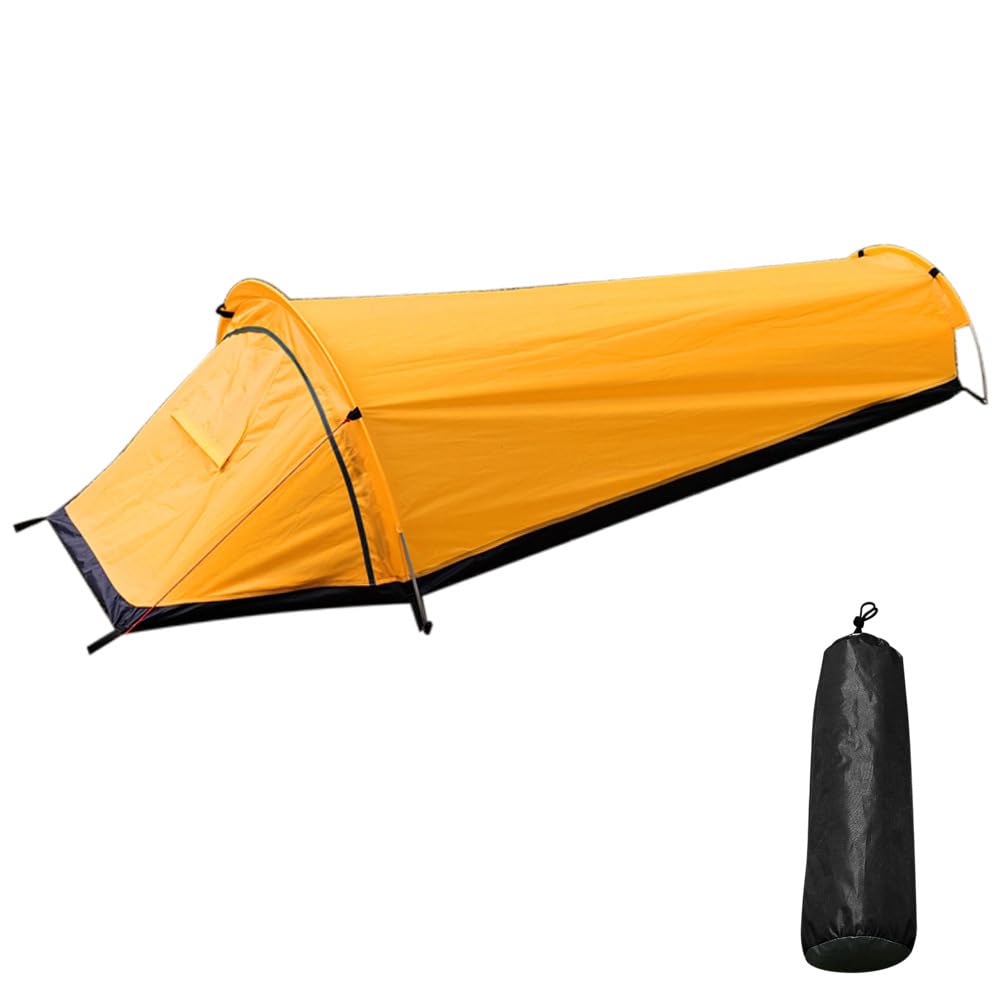 Zelt FüR 1 Person, 1 Mann Zelt, 1 Personen Zelt Ultraleicht, Outdoor Biwakzelt Campingzelt Mit Tragetasche, FüR DraußEn, Zum Wandern, Bergsteigen, Klettern, Reisen